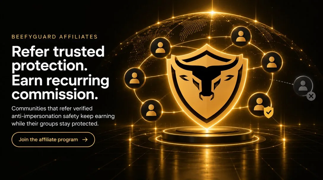BeefyGuard affiliate program for Telegram community promoters