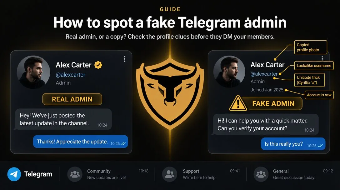 Guide to stopping scammers from joining Telegram groups